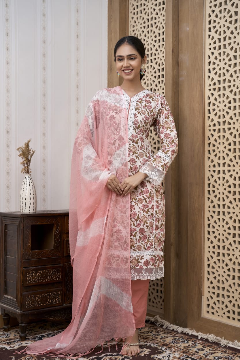Floral Cotton suit set