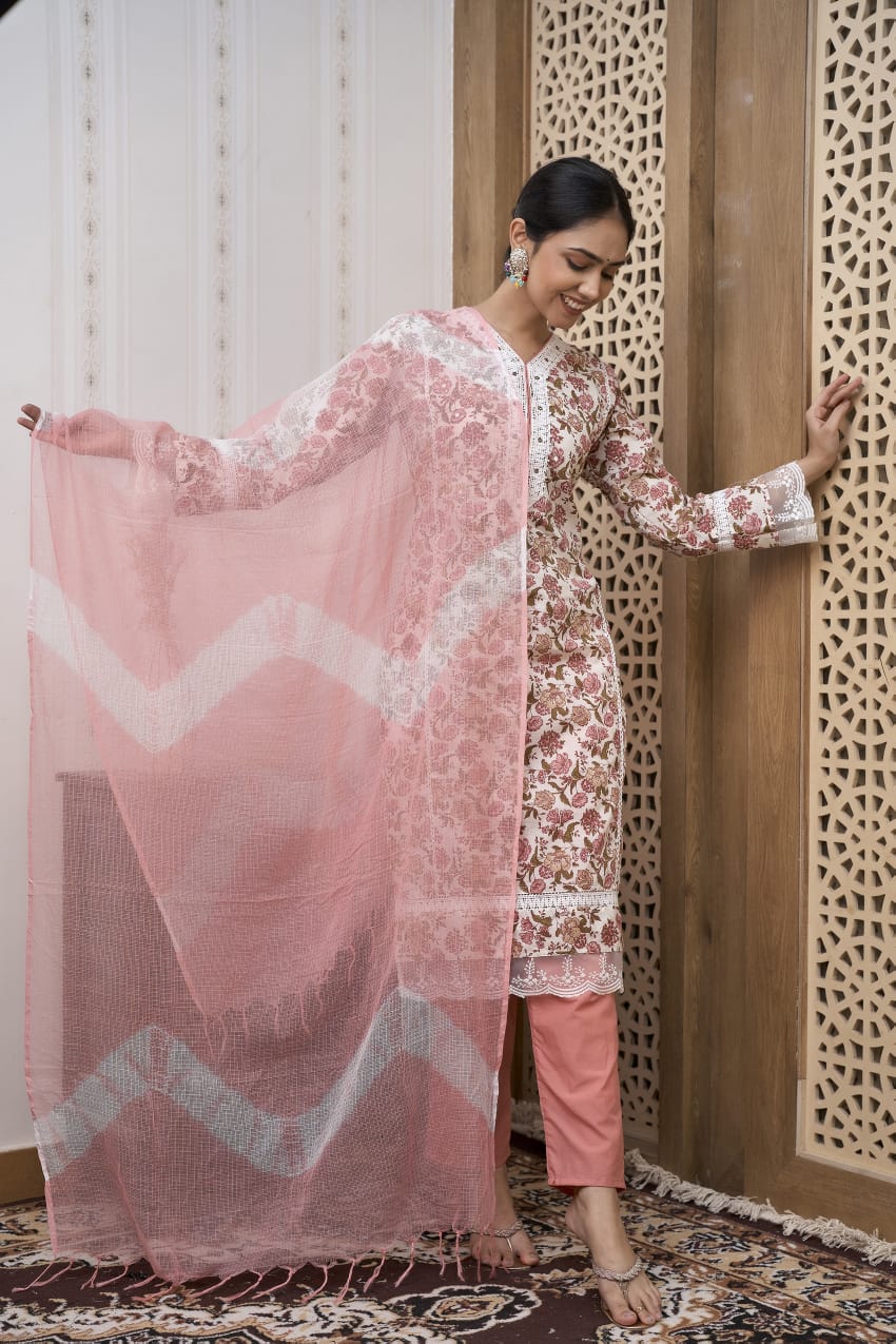 Floral Cotton suit set