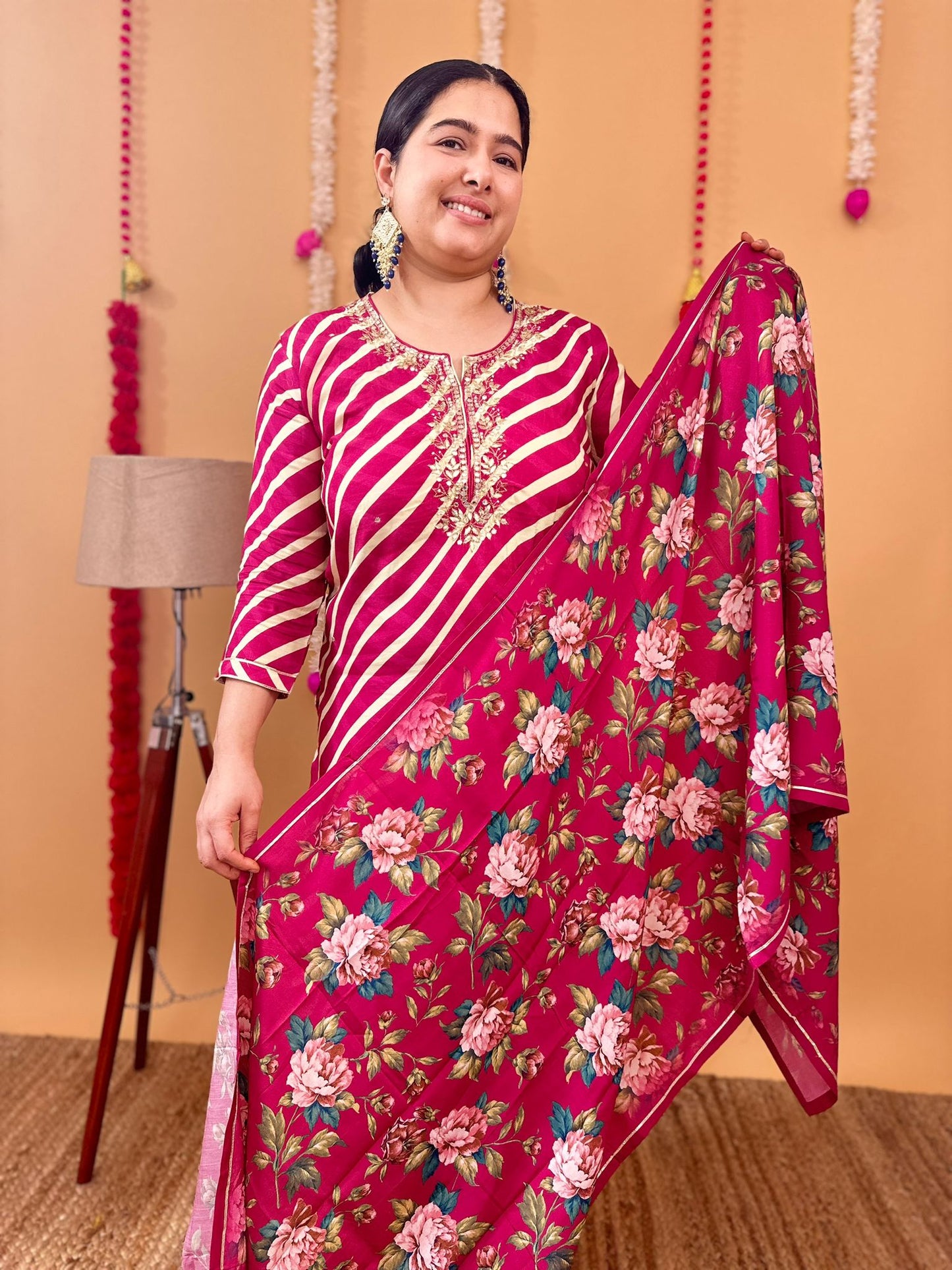 Zari Embroidered 3 Pieces suit set