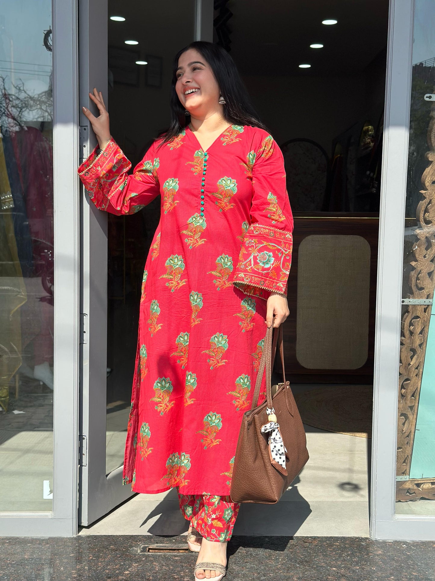 Women Floral cord set